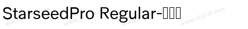 StarseedPro Regular字体转换